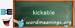 WordMeaning blackboard for kickable
